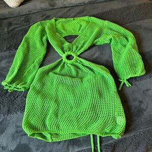 Green Summer Beach dress S/M